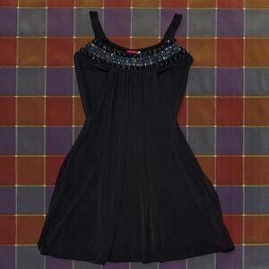 ❤️Y2K Black Beaded Ruby Rox Dress❤️